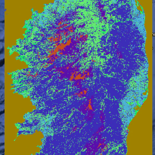 Supervised Landcover Classification of Sentinel2 imagery over Corse region